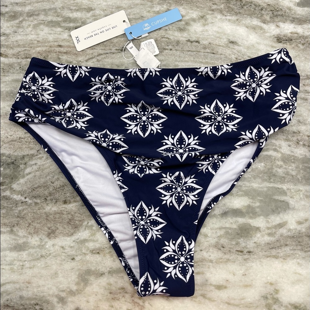 CUPSHE High rise bikini bottom